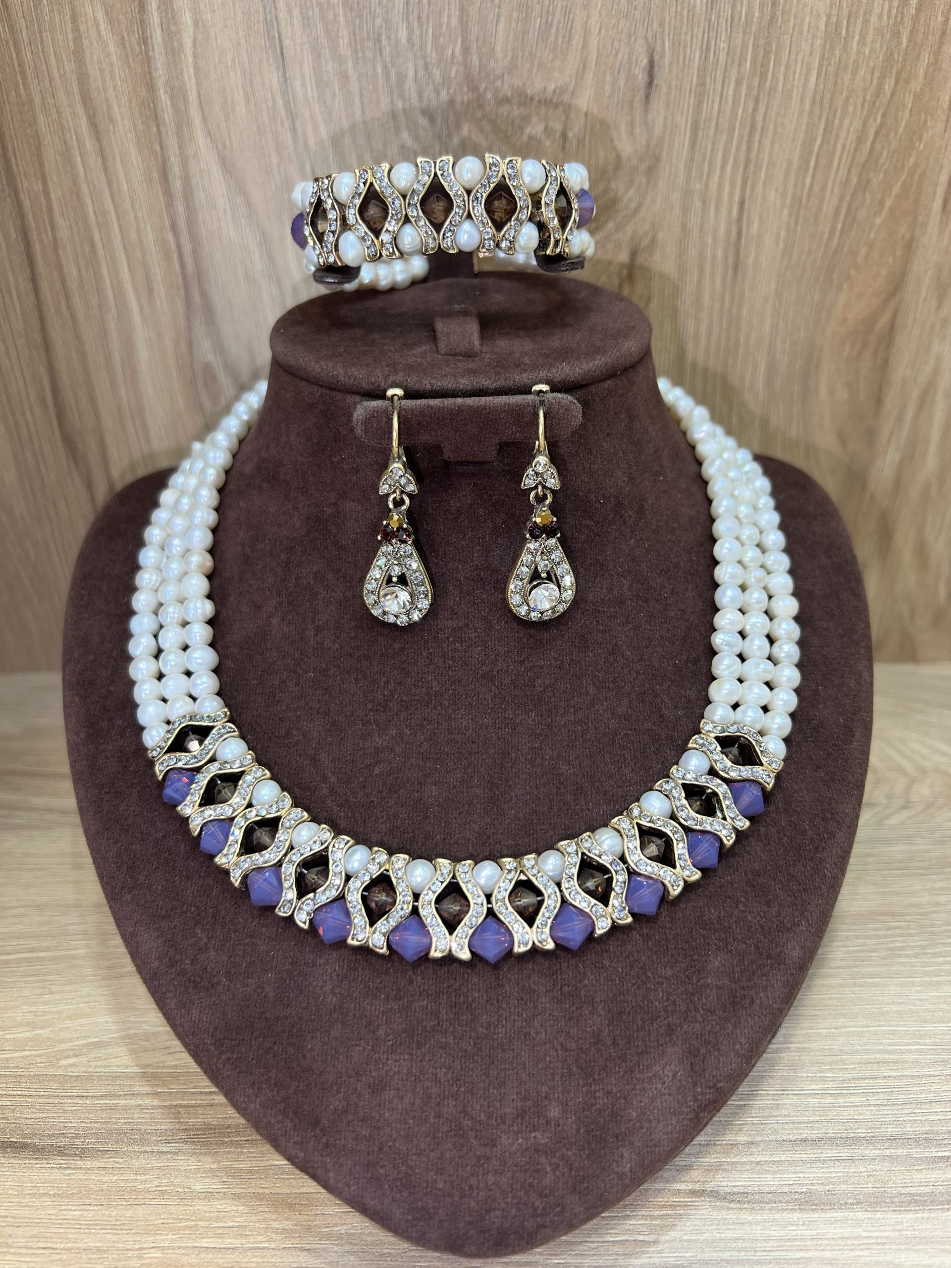 Parure 9.0 Parure Lalla Nelya Miel et lavande – Image 1